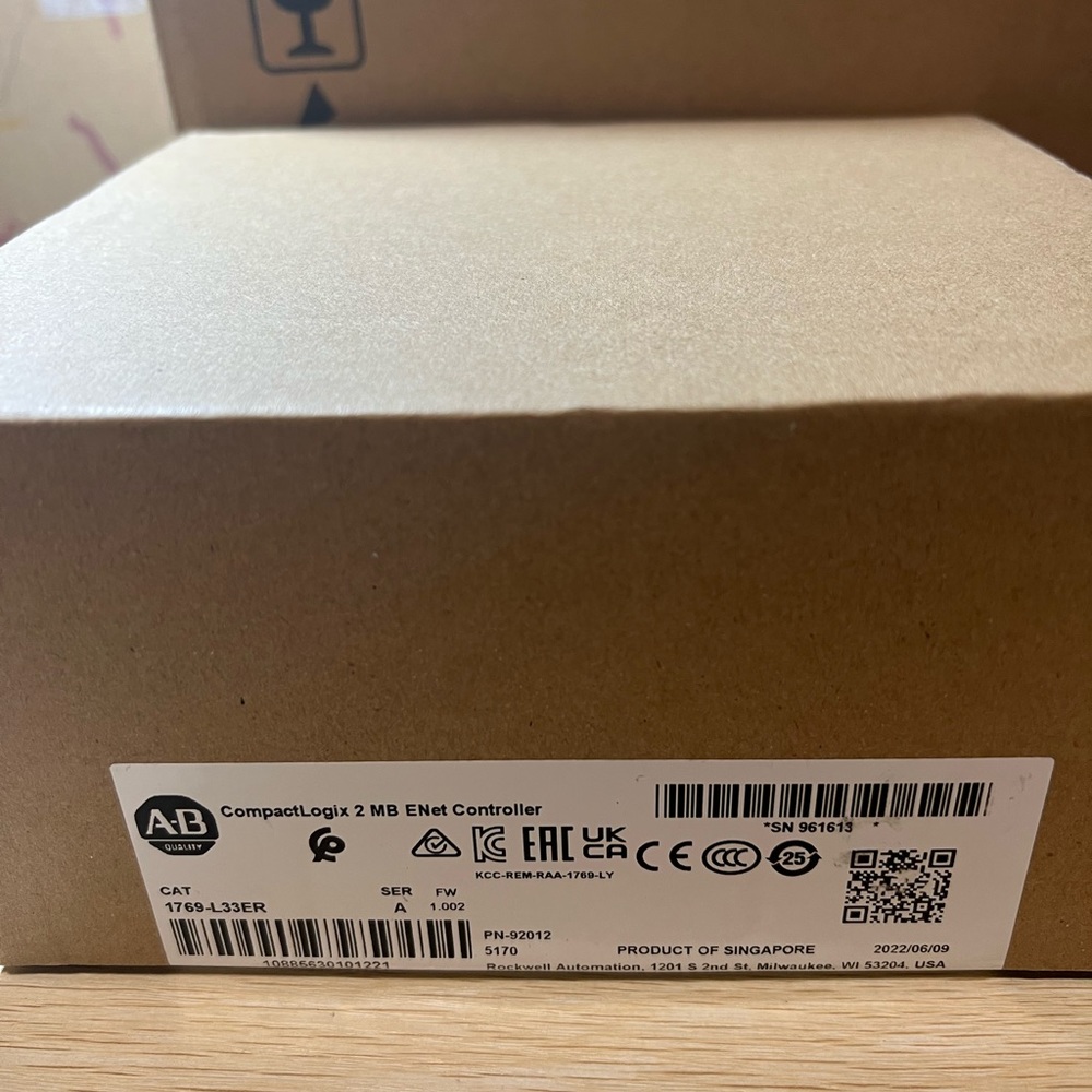 Allen-Bradley 1769-L33ER CompactLogix 2 MB ENet Controller